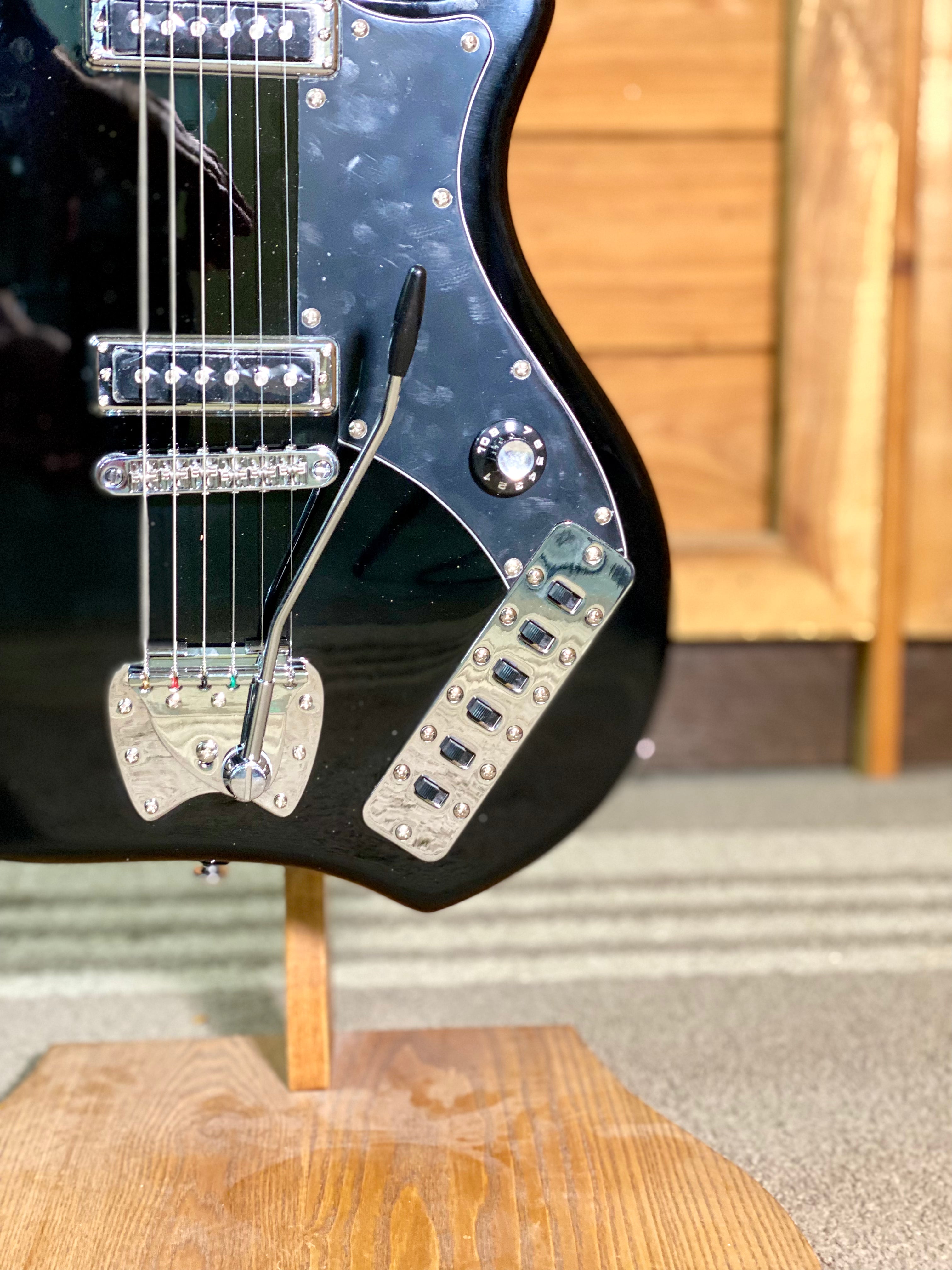 Hagstrom Impala Series 6 String Electric Guitar in Black Gloss