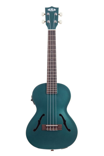 KALA KA-JTE-BKGN Brooklyn Green Archtop Tenor Ukulele With Pickup