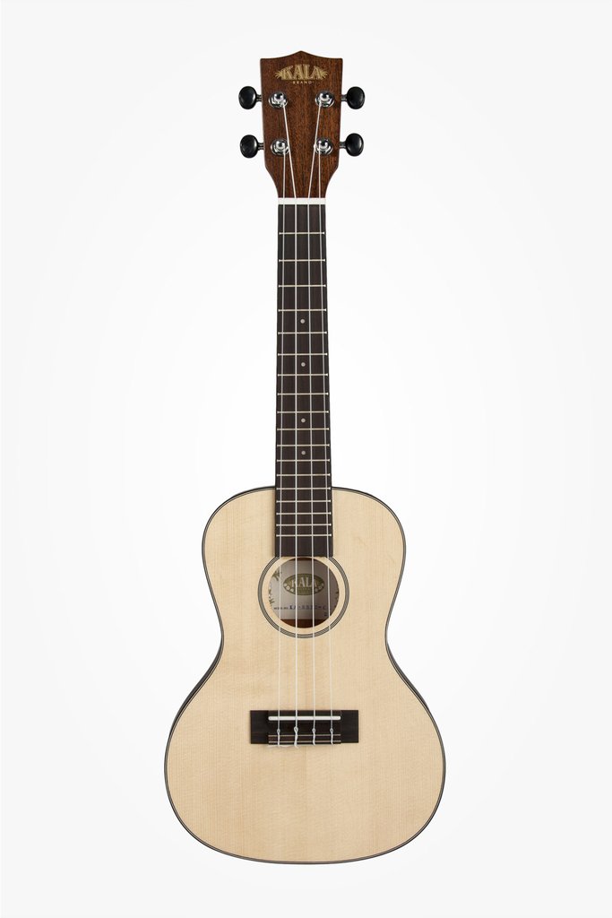 KALA KA-SSTU-C Solid Spruce Travel Concert Ukulele With Deluxe