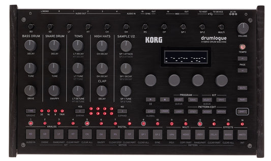 Korg Drumlogue Threefold Analog Hybrid Drum Machine