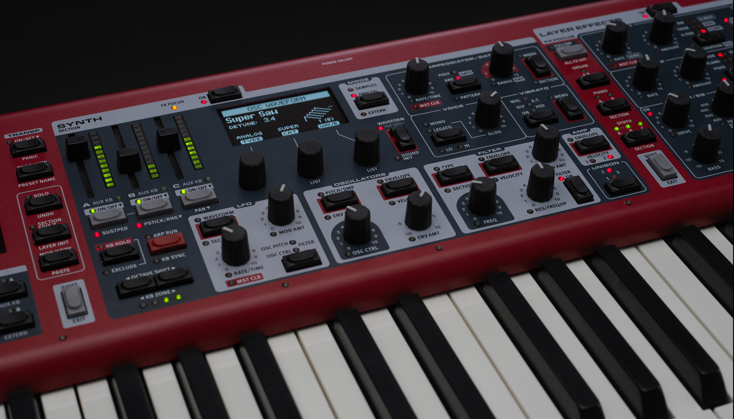 NORD Stage 4 88-Note Weighted, Hammer Action Keyboard With Sustain Pedal