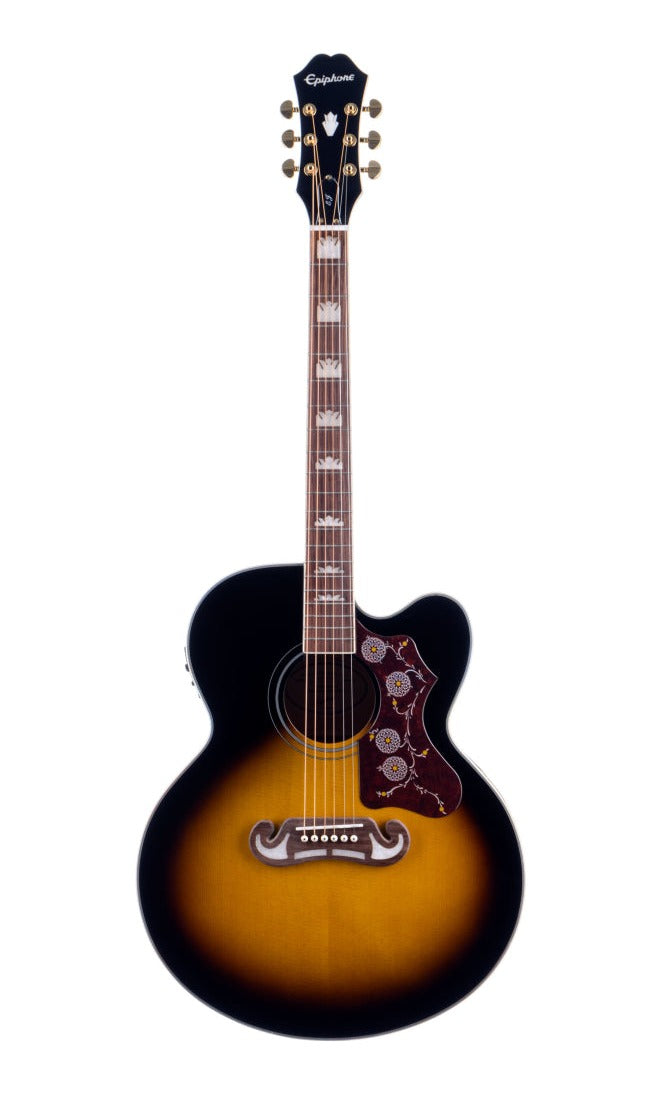 Epiphone J-200 EC Studio Acoustic/Electric Guitar - Vintage Sunburst