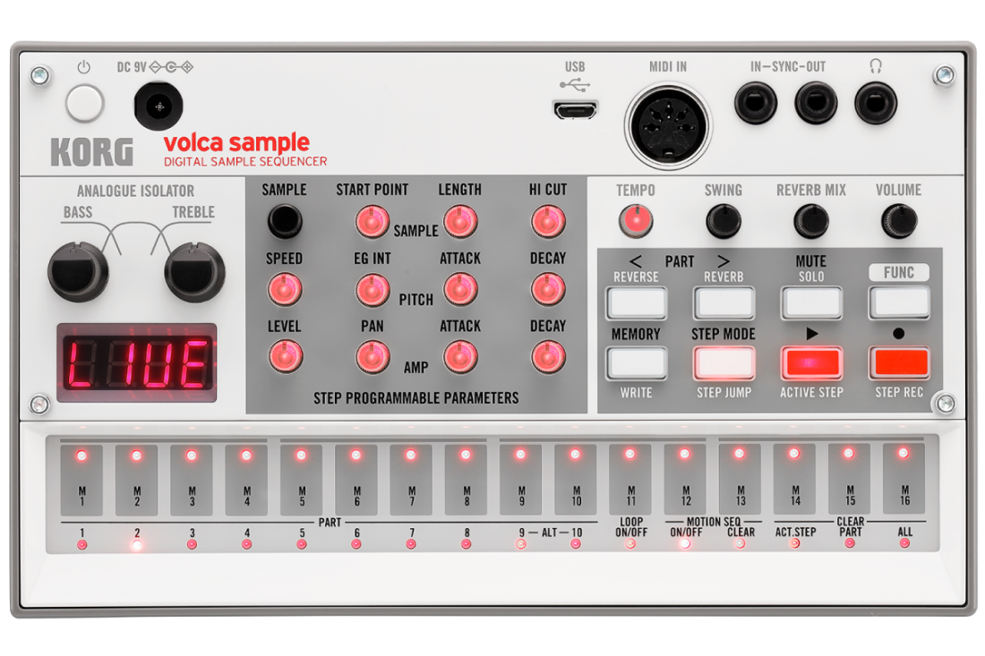 Korg Volca Sample 2 Digital Sample Sequencer