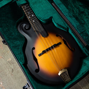 Washburn M108SWK-D Mandolin, Solid Spruce Top, Solid Mahogany Back And Sides, Ebony Fretboard, Vintage Natural