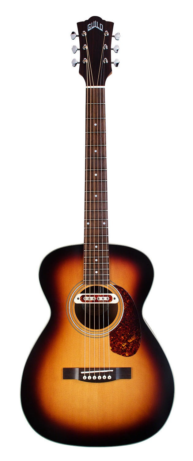 Guild M-240e Troubadour Electric Acoustic Guitar in Vintage Sunburst