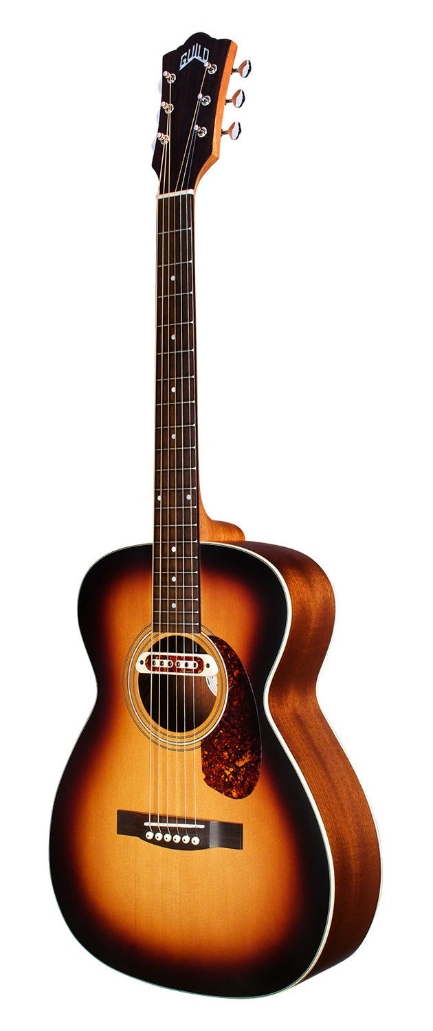 Guild M-240e Troubadour Electric Acoustic Guitar in Vintage Sunburst
