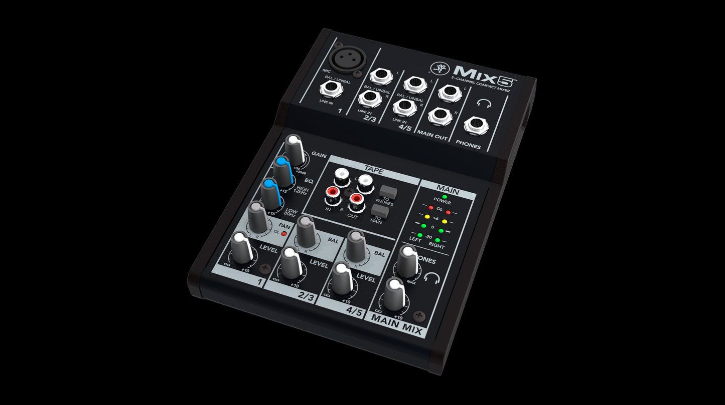 Mackie Mix5 5-Channel Compact Mixer