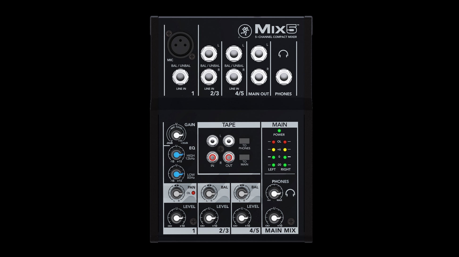 Mackie Mix5 5-Channel Compact Mixer