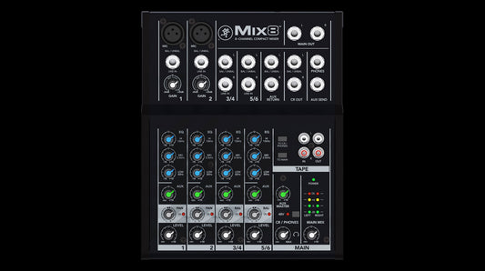 Mackie Mix8 8-Channel Compact Mixer